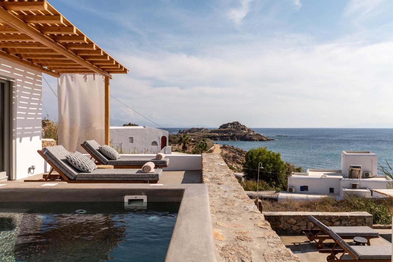 Trinity Mykonos - Beachfront Villa Platys Gialos  Bagian luar foto