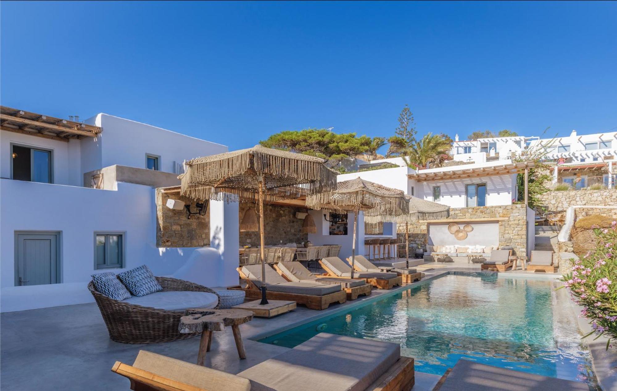 Trinity Mykonos - Beachfront Villa Platys Gialos  Bagian luar foto
