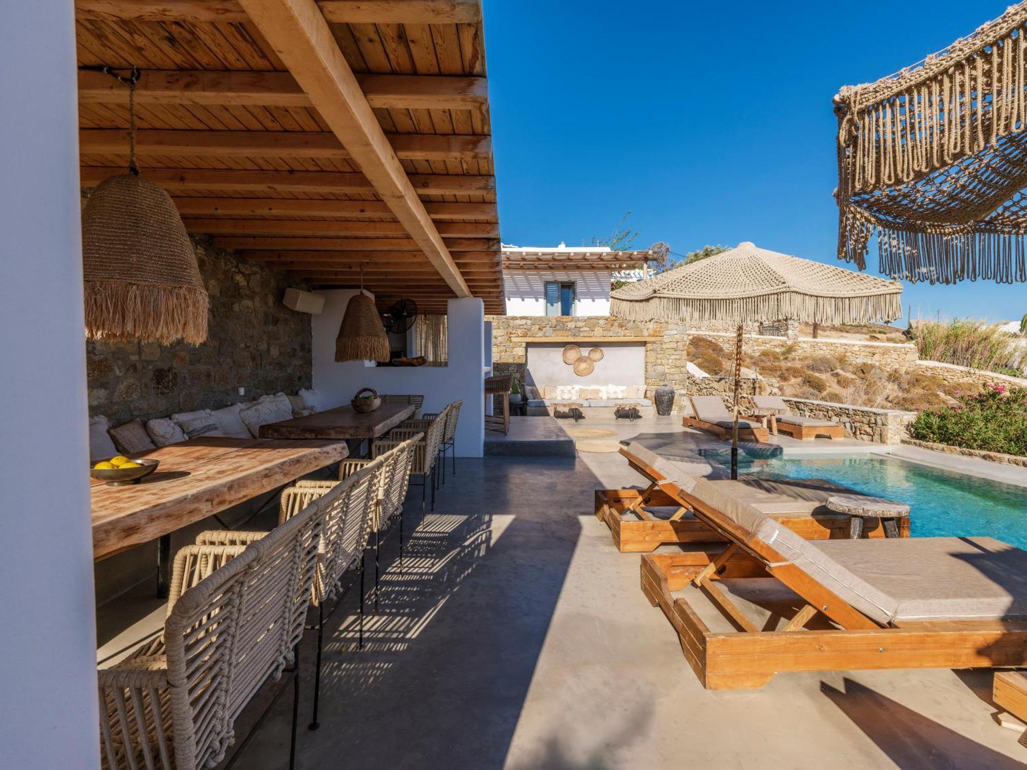 Trinity Mykonos - Beachfront Villa Platys Gialos  Bagian luar foto