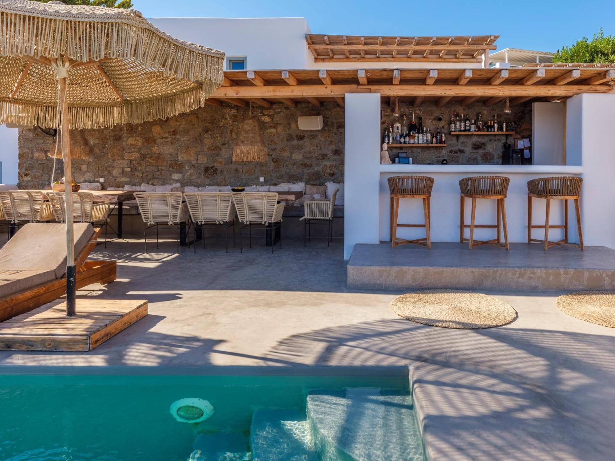 Trinity Mykonos - Beachfront Villa Platys Gialos  Bagian luar foto