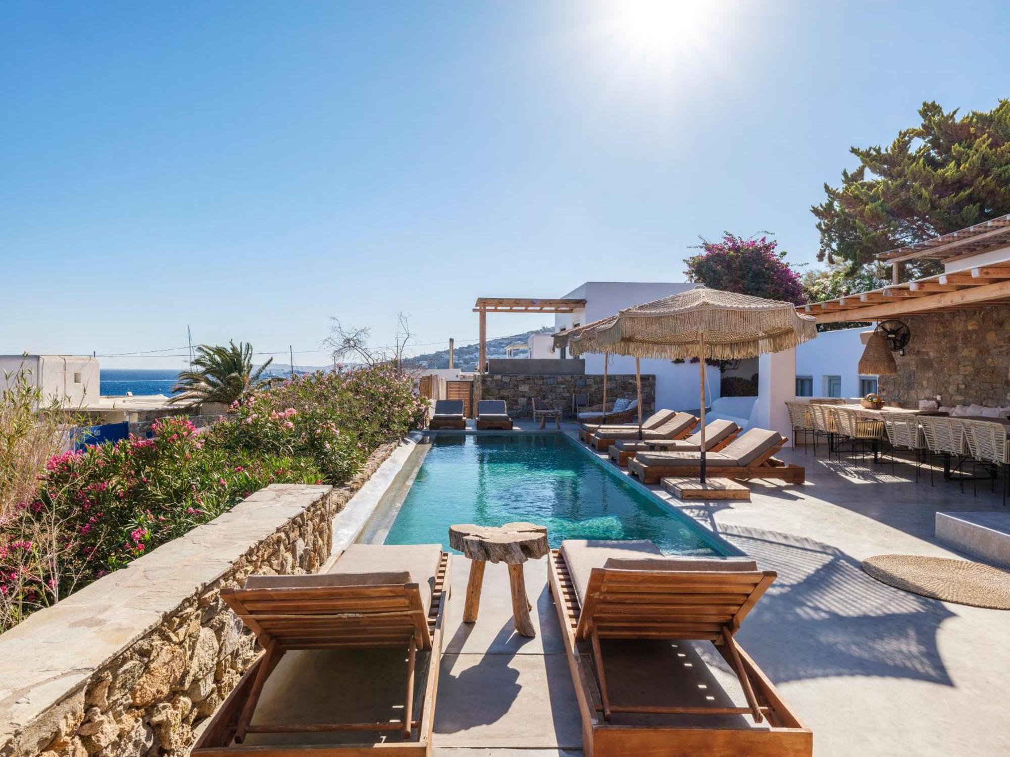 Trinity Mykonos - Beachfront Villa Platys Gialos  Bagian luar foto