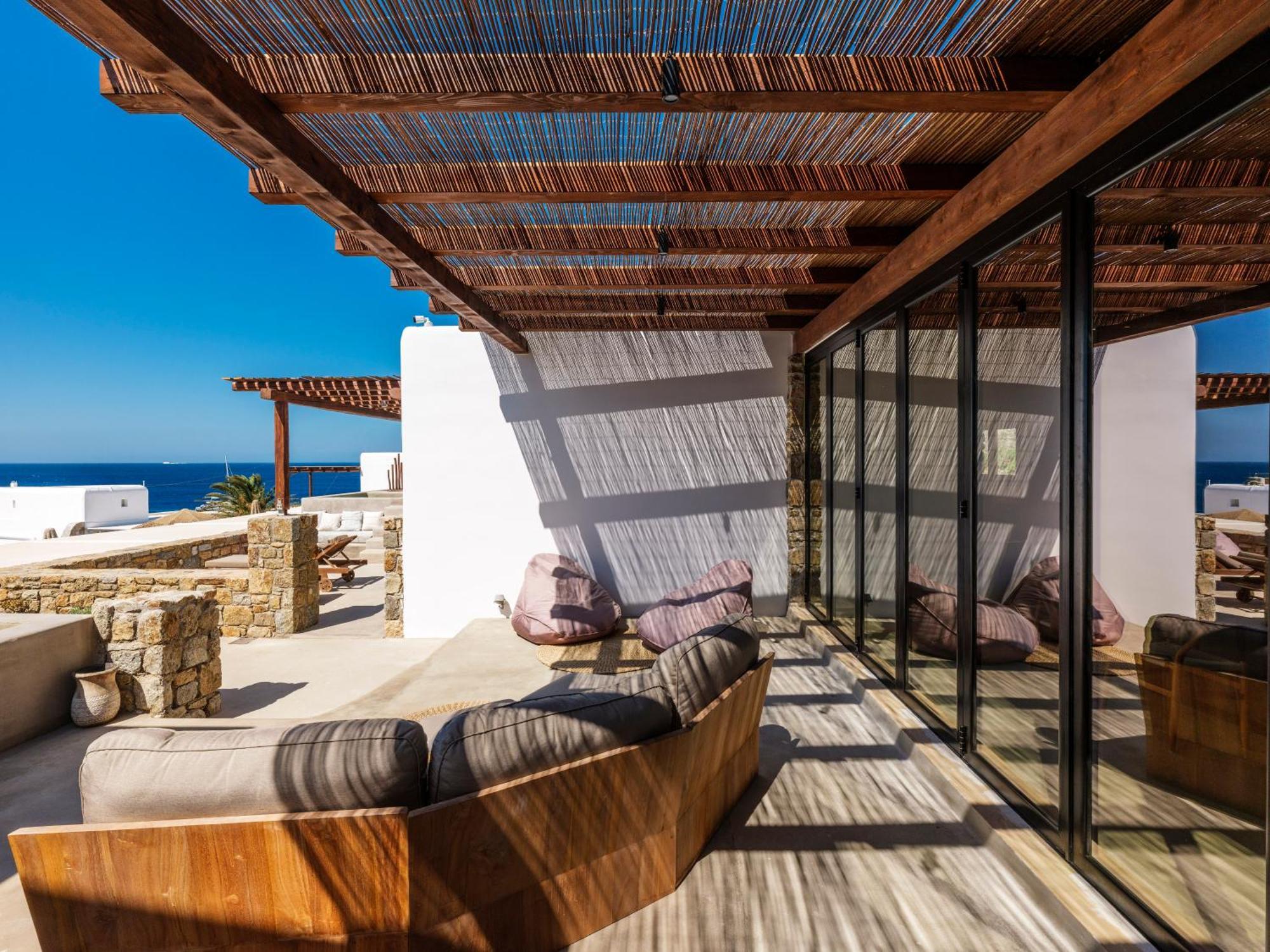 Trinity Mykonos - Beachfront Villa Platys Gialos  Bagian luar foto
