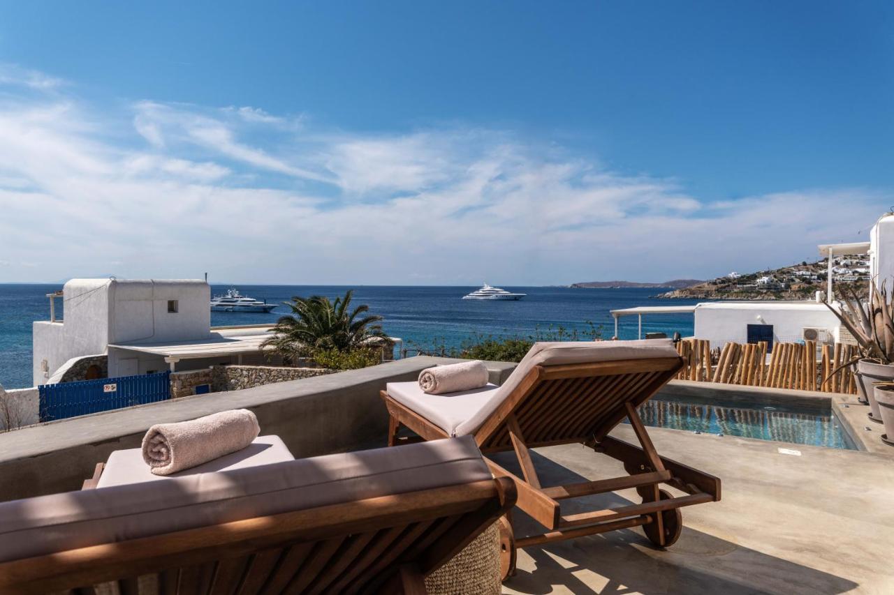 Trinity Mykonos - Beachfront Villa Platys Gialos  Bagian luar foto