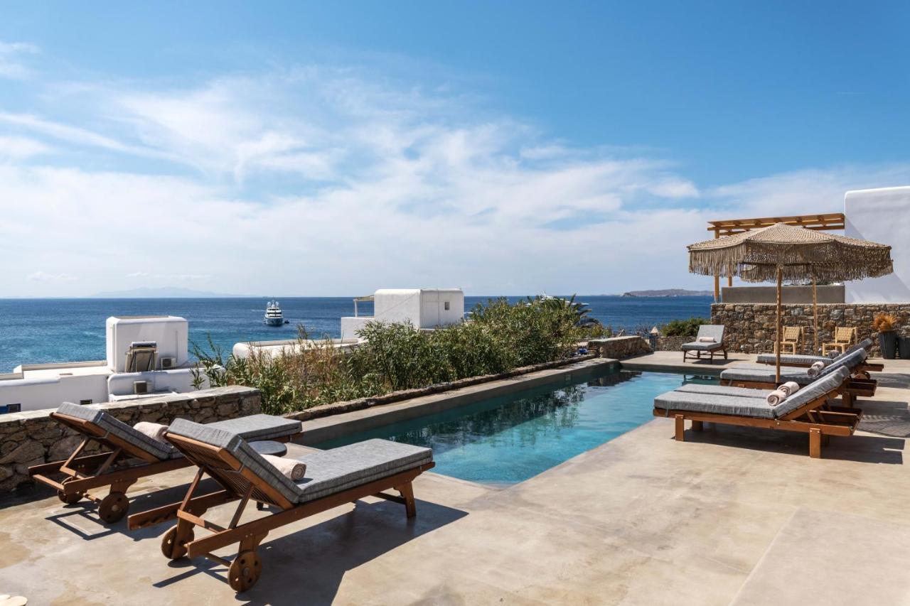 Trinity Mykonos - Beachfront Villa Platys Gialos  Bagian luar foto