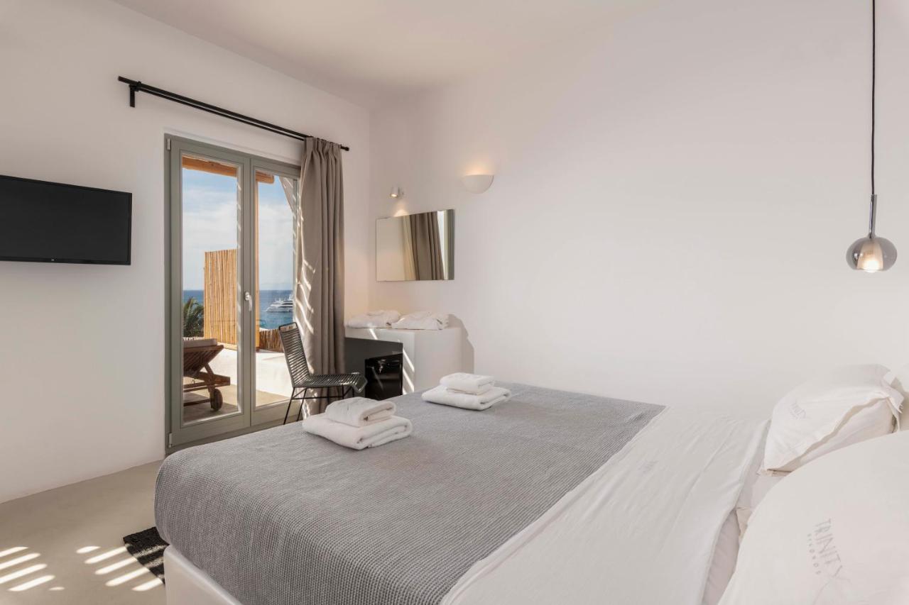 Trinity Mykonos - Beachfront Villa Platys Gialos  Bagian luar foto
