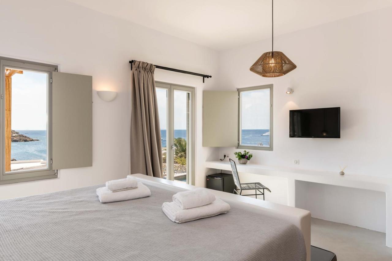 Trinity Mykonos - Beachfront Villa Platys Gialos  Bagian luar foto