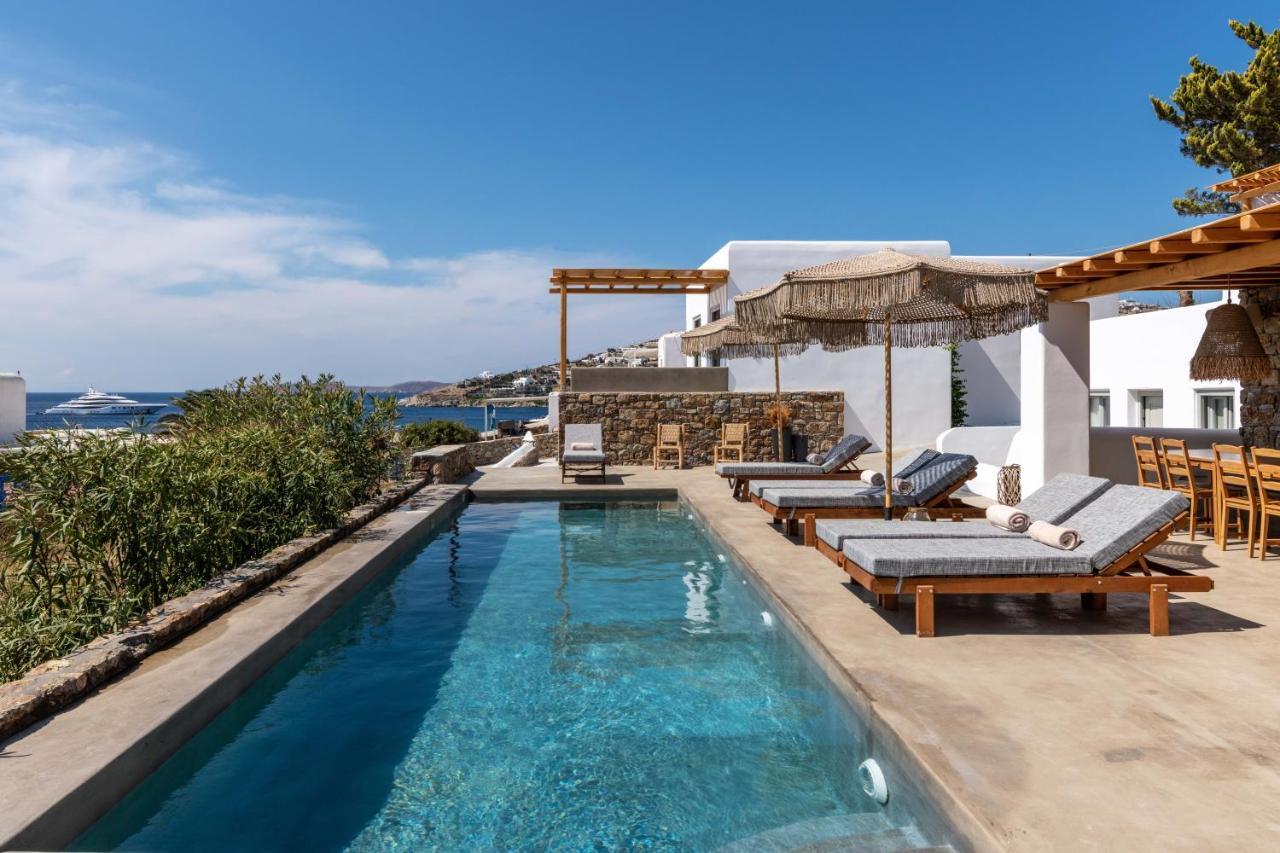 Trinity Mykonos - Beachfront Villa Platys Gialos  Bagian luar foto
