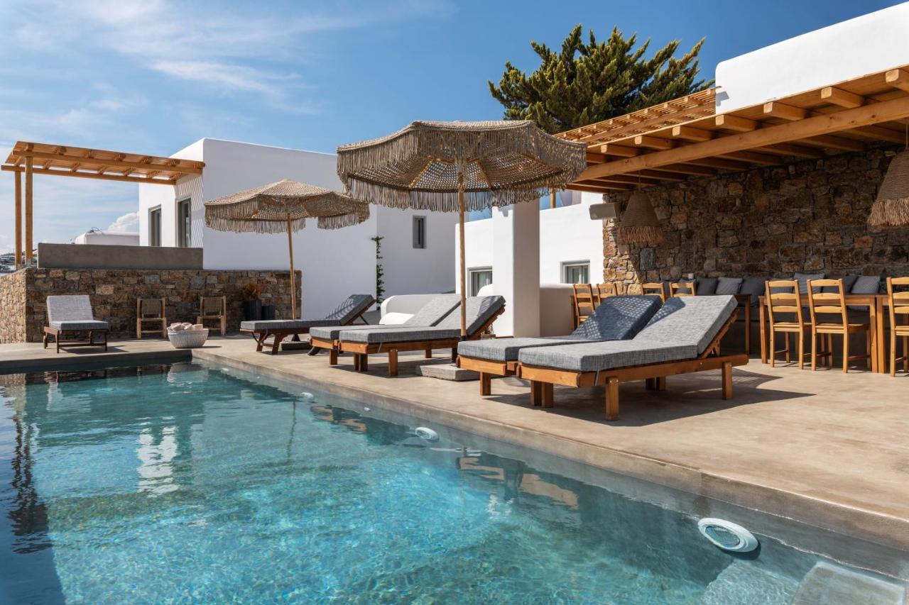 Trinity Mykonos - Beachfront Villa Platys Gialos  Bagian luar foto