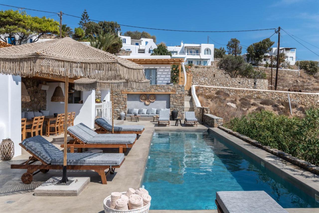 Trinity Mykonos - Beachfront Villa Platys Gialos  Bagian luar foto